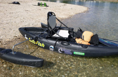 galleggiante per canoa e kayak